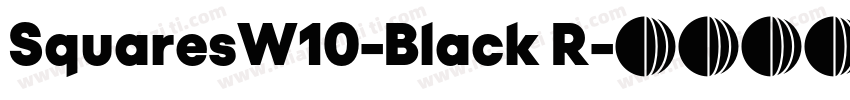 SquaresW10-Black R字体转换